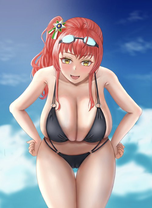 水着ザラ描きました
#アズールレーン 