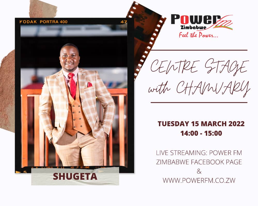 powerfmzimbabwe's tweet photo. Today on LTR tune into Centre Stage with @Chamvary. Today's special guest is Shugeta. Also streaming live on PowerFM Facebook.
#LTR
#Chamvary
#CentreStage https://t.co/mFErkLWdGU