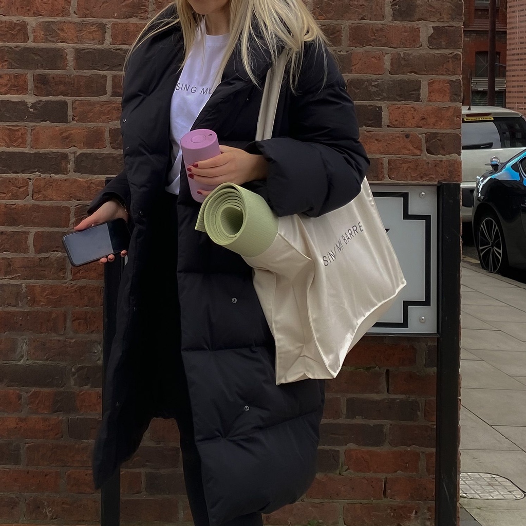 Ready for Monday! Heading into the office with our latest collaboration launched, the Barre Balance tote bag. We've loved working with Liverpool business owner, Natalie, on her latest apparel line.