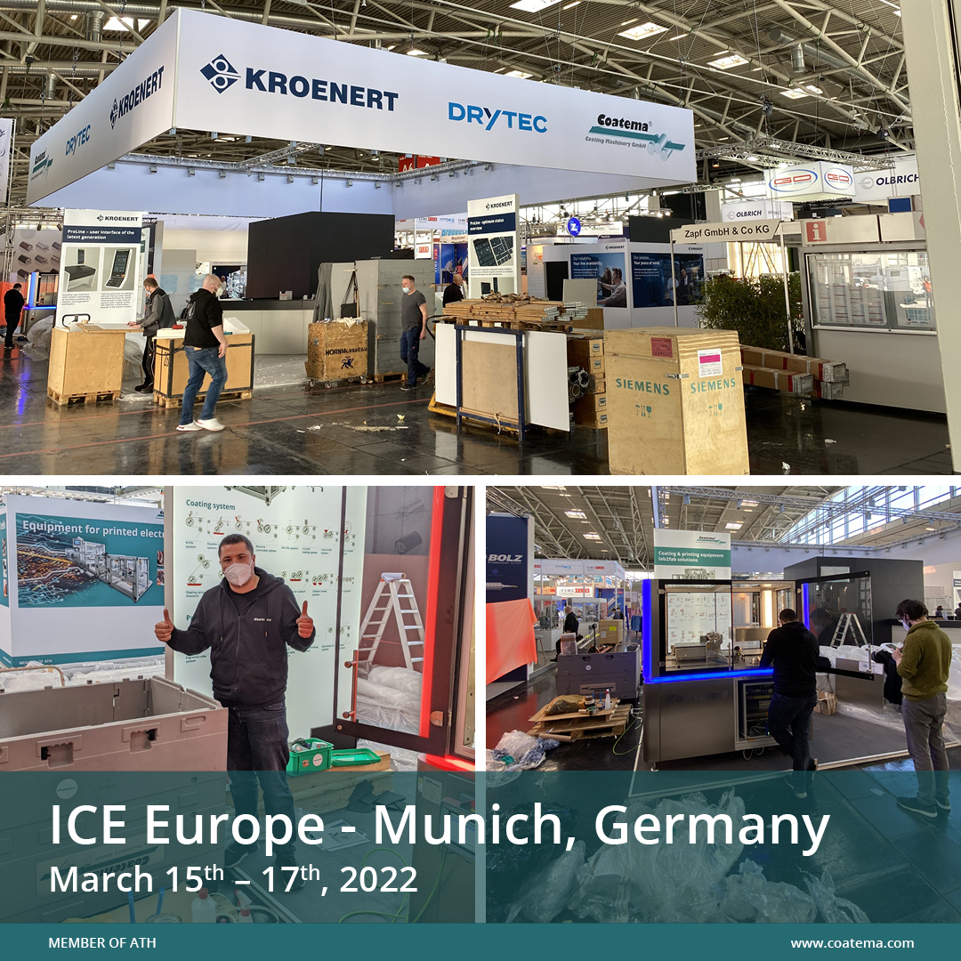 Let's getting started for <a href="/ICE_Europe/">ICE Europe</a> 2022! The <a href="/coatema/">Coatema</a> Sales and R&amp;D team is working on the final booth details and looking forward to the start of the ICE show.
Hope to see you all at our booth no. booth 210, hall A6, 9 am to 5 pm – let us make the show begin.
<a href="/KROENERT_B2B/">KROENERT</a>
