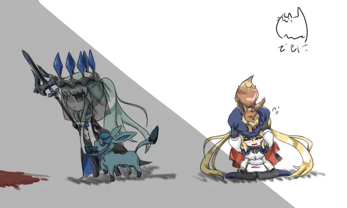 FGO×ポケモン(私が書いてて楽しいシリーズ
昨日の夜のリクエスト
モルガン×グレイシア

描いてるうちに設定が膨らんだので
トネリコ×イーブイが追加される
描いてるともりもり設定が湧いてきて困る 