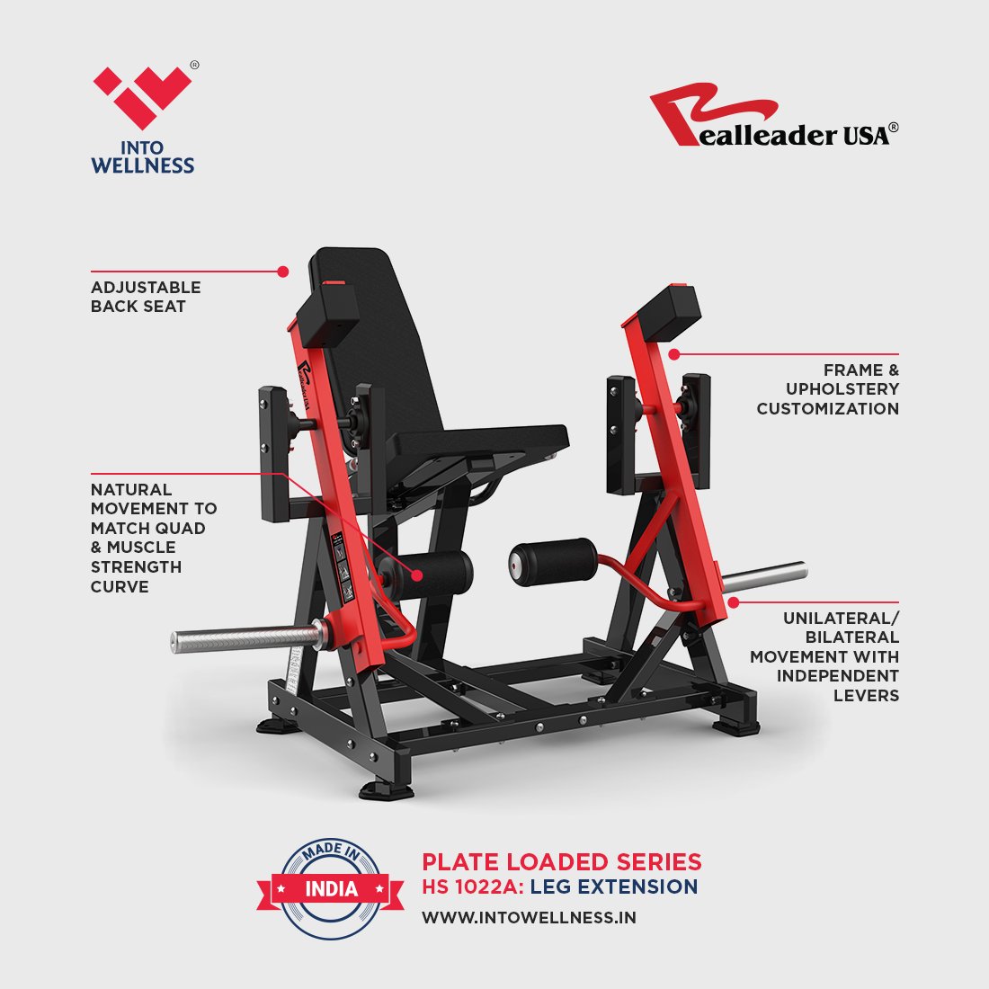 Into_Wellness's tweet photo. Target Your Quads with HS 1022A Leg Extension Machine by Into Wellness/Realleader USA
.
#FitnessClub #FitnessTraining #Workout #WorkoutMachines #GymProducts #GymMachine #FitnessModel #GymExercises #GymGear #LegExtension #SeatedLegExtension #LegsWorkout #QuadWorkout #ThighWorkout https://t.co/kNo8NXcFZC