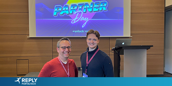 Ein spannender <a href="/akeneopim/">Akeneo: The Product Experience Company</a> Partnertag liegt bereits hinter uns. Heute freut sich unser Team Lars Bankert und Charles Martin auf weiteren Input und spannende Gespräche bei der #Unlock2022. #PIM #PXM #PIMforAll #ecommerce #Akeneo #Portaltech #Reply #LifeAtReply