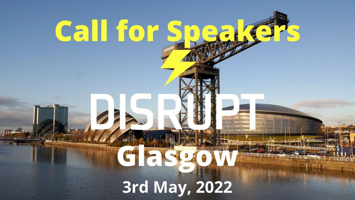 #DisruptHR_Glasgow is back for 2022, this year we have 2 evenings of fun planned. 

The first...Tuesday 3rd May, CitizenM Glasgow.

We're looking for speakers, so if you have a #disruptive topic you can condense into 5 minutes and you'd like to present please get in touch!