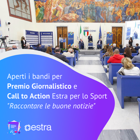 estraspa's tweet photo. Siete pronti a iscrivervi al bando della V Edizione del  #Premiogiornalistico #Estraperlosport  #RaccontareleBuoneNotizie? A questo link https://t.co/jOR4syqfuF tutte le info. @ussisport #buonenotizie #sport #giornalisti #giornalismo https://t.co/LT8hoGbOUs