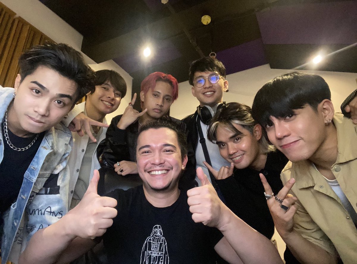 JonathanManalo's tweet photo. Sharing these pics during my recording sessions with @SB19Official x @BINI_ph for #KabataangPinoy!🇵🇭 track will finally be released this Friday! Please watch out for it:) https://t.co/bc5AlmeEy4