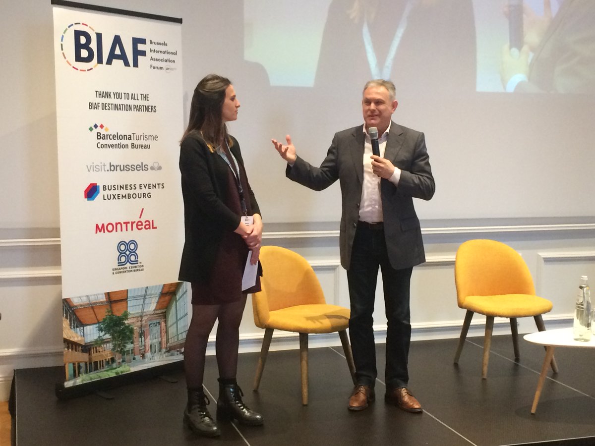 AssociationsBru's tweet photo. Presenting the @visitbrussels team at Brussels International Forum by @kaitroll followed by the presentation of the 3-5 May 2022 10th edition of the European Association Summit by the @AssociationsBru.
#EASummit #biaforum @AssocWorld https://t.co/dgJOf0bLkJ