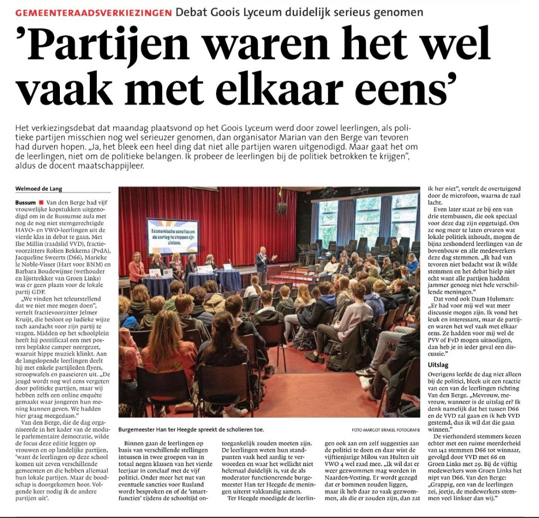 GooisePLEK's tweet photo. Helaas was er geen plek voor #PLEK... En dat terwijl wij weten dat juist de #jongeren zich ernstige zorgen maken om het #klimaat! 

#oneerlijkspeelveld #vergeetonsniet #lijst9 https://t.co/xoExmyM681