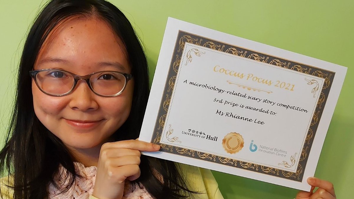 ukbiofilms's tweet photo. 🕷️We're pleased to share the winners of @HullBiomed's 2021 #CoccusPocus Scary Story Competition!
1st prize in the 18+ group went to @lizzycairns92 @UofGlasgow for her story ‘The Slime of Ancient Mariner’📚Read the winning stories at https://t.co/9ijkQc2EwJ
#biofilms #BSW22 https://t.co/7UBvleVK2Y