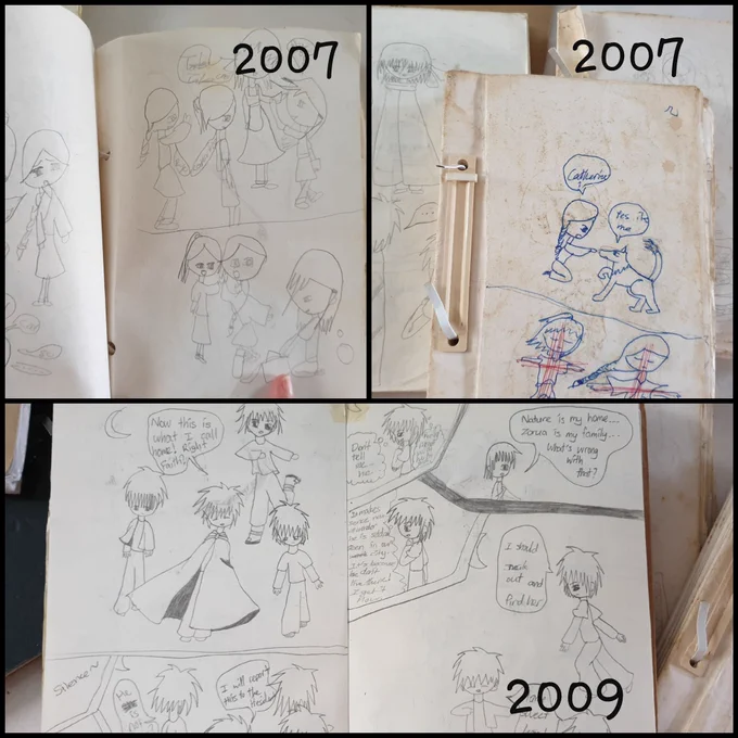 I have been drawing fanfics since I was 8 🤣...I still keep them https://t.co/og2m3wOpIv 