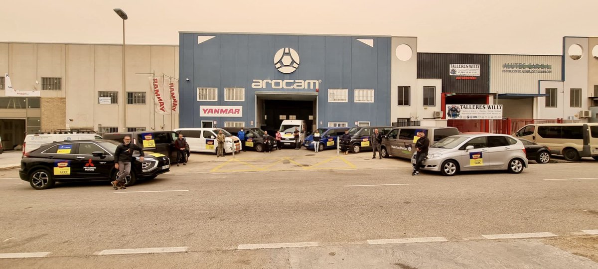 AROCAM_'s tweet photo. 🆘 🇺🇦 Ucrania!! 
Salida de convoy hoy #15marzo hacia Polonia 🇵🇱 para traer refugiados ucranianos. #ayudaucrania #sosucrania #UcraniaRussia #cartagena #arocam 
@COEC_es @AnaCorreaMedina @AROCAM_ @ACNURspain @CruzRojaMurcia @CaritasRMurcia @Accem_ong https://t.co/hsxdLLsnOP