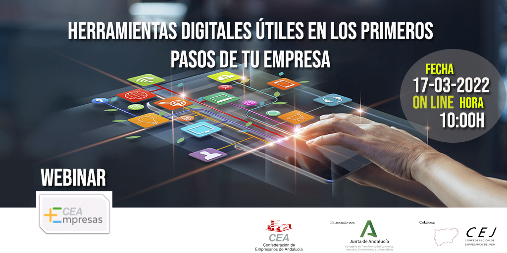ferdelosrios's tweet photo. ¿Estás dando los primeros pasos con tu empresa o proyecto? El jueves estaré con @cej_jaen y @CEAes_ en #MásEmpresas para hablarte de un montón de #HerramientasDigitales que te ayudarán a realizar diversas tareas. ¡Inscríbete al webinar!
👉https://t.co/ev7ysnfgkC cc @klimway https://t.co/GCHnEW8oJU