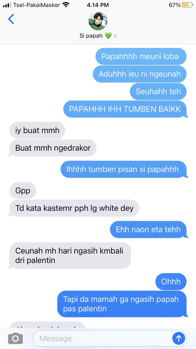 posiepoppy's tweet photo. β Kejutan dari papah
Levihan one tweet fanfiction
Day 4 - white day
Late Submission for #AOTFluffWeek2022 https://t.co/jOR4Vz8TwU