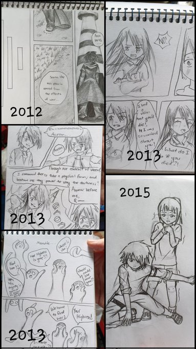 Wee lil'L drawing until 16 years old, took a diploma hoping to get into the entertainment industry--

Alas... 