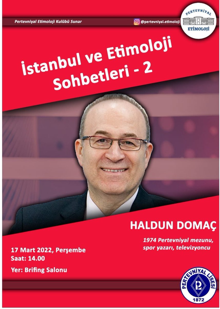 Mezun olduğum Pertevniyal Lisesi’nde öğrencilerle buluşmak benim için ayrı bir heyecan ve güzellik olacak. <a href="/pertevniyal/">Pertevniyal Lisesi</a> <a href="/pertevhaluk87/">Pertevniyal Haluk Emirler</a>