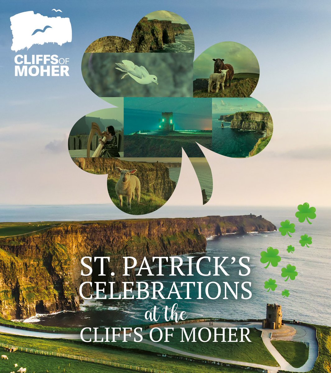 CliffsofMoherIE's tweet photo. We've got loads in store this St Patrick's Weekend!🍀

Join us from 17 - 20 March 2022 for some #stpatricksday entertainment and fun! 

Visit https://t.co/nsxerUK6Ki for more information.

#stpatricksday2022 #stpatricksdayatthecliffs #visitireland #ireland #pushthegreenbutton https://t.co/VAwMYuTQA8