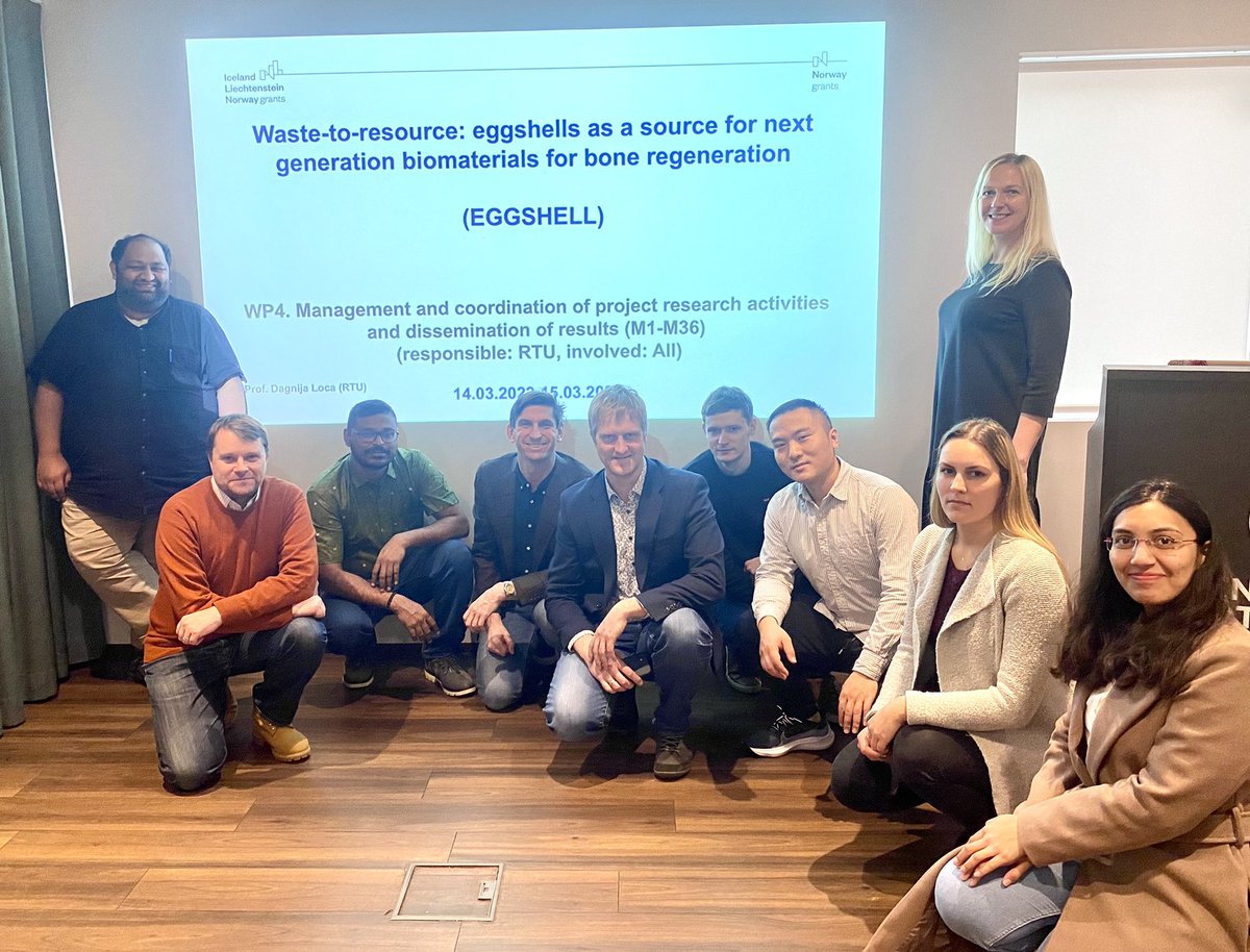 Second day of @EEANorwayGrants Grants  project EGGSHELL in Iceland together with partners. Thanks for organising a wonderful meeting @e_olafur Oli Sigurjónsson  
  
#EEANorwayGrantsLatvia
#SustainableBiomaterials 
#greenTechnology