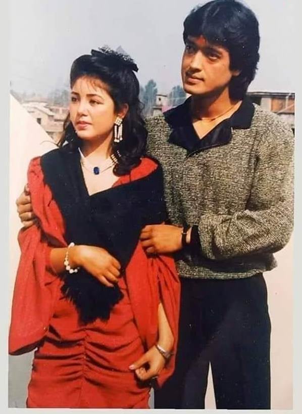 Once upon: Rajesh Hamal & Karishma Manandhar ❤
Source: Social Media 
@RajeshHamal64  @KarishmaManand3  
#Nepal #RajeshHamal #KarishmaManandhar #NepaliFilmIndustry #CineNepal #filmNepal #FilmyNepal