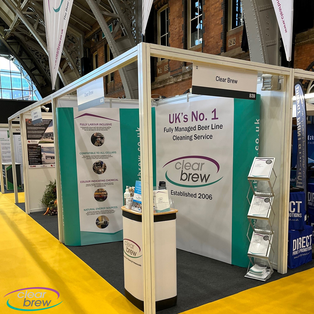 clearbrewuk's tweet photo. Stephen is prepped and ready for the 10am kick off at @NRBManchester! Drop by stand B39 to talk about all things beer related and of course to sample some Cornish fudge. 

#NRB22 #BetterBeerBetterBusiness #ClearBrew https://t.co/JC059H6JQe