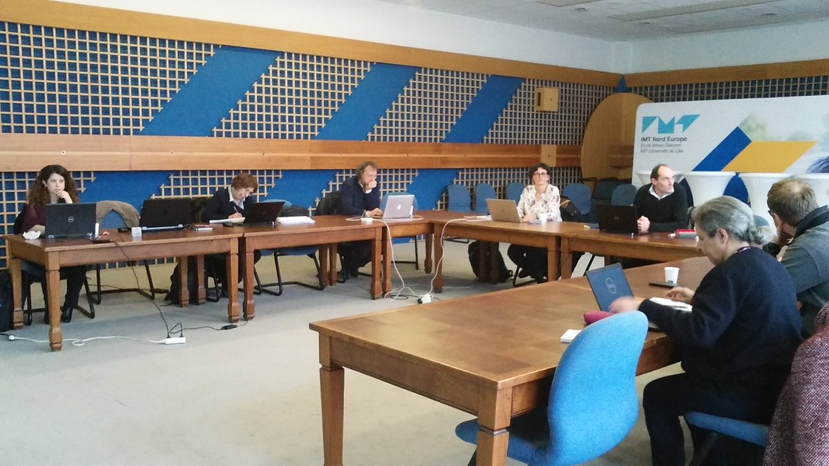 VRiffault's tweet photo. Tour de France @ActrisFr continue aujourd'hui @IMT_NordEurope avec présentations du Topical Centre #CiGas par ma collègue Thérèse Salameh, et de la plateforme d'observations #ATOLL par moi-même, avec notamment P. Goloub @LOA_labo représentant @univ_lille https://t.co/TmGpmwaPch
