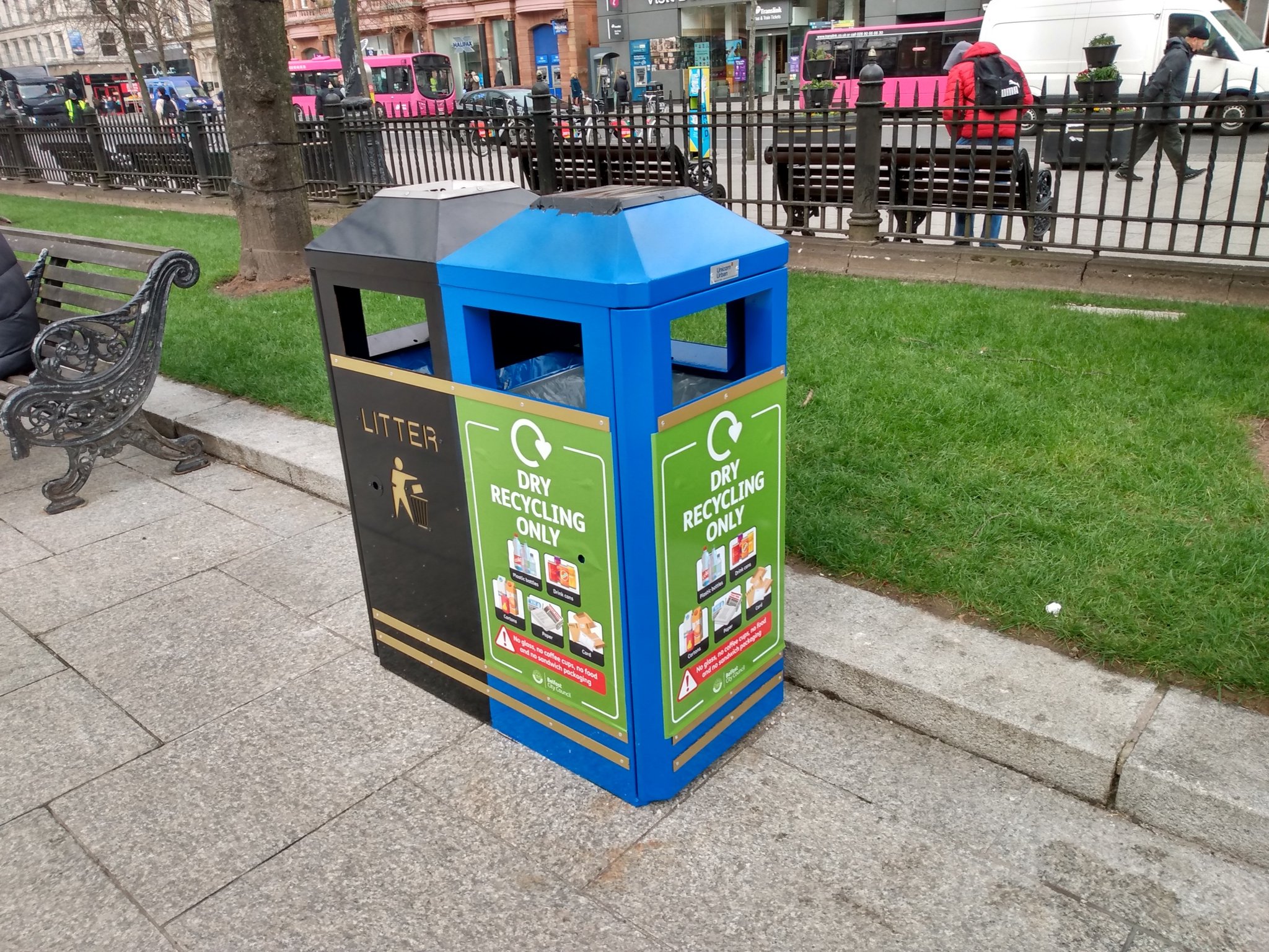 Belfast City Council on Twitter "Use new blue recycling bins at City