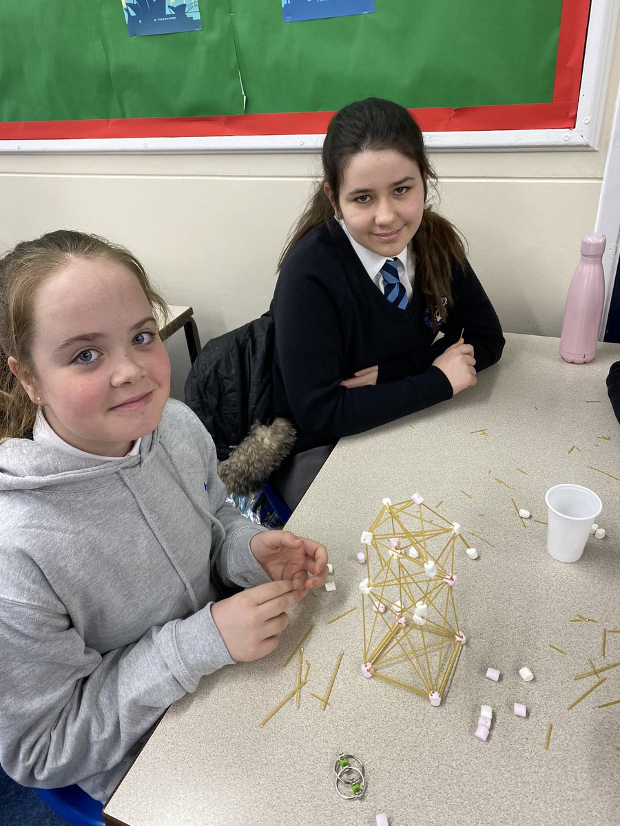 valleygardensnt's tweet photo. Year 6 STEAM activity. Building spaghetti structures using marshmallows.  Learning how triangles are very important in construction. #vgmsstem #BritishScienceWeek2022 #Engineering https://t.co/fforLfABo6