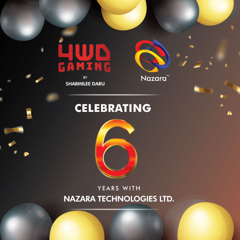 4wdGaming's tweet photo. Celebrating 6 years with @nazaradotcom 
The journey and success.
Proud to have been instrumental in contributing to Nazara’s growth story today.
@mittersain @manishdiesel
@SharmileeDaru @SharmileeD_PR @4wdGaming 

#6yearanniversary #Gamingpr #Nazara #4wdgaming #PR #Celebration https://t.co/auICmTF8Cp