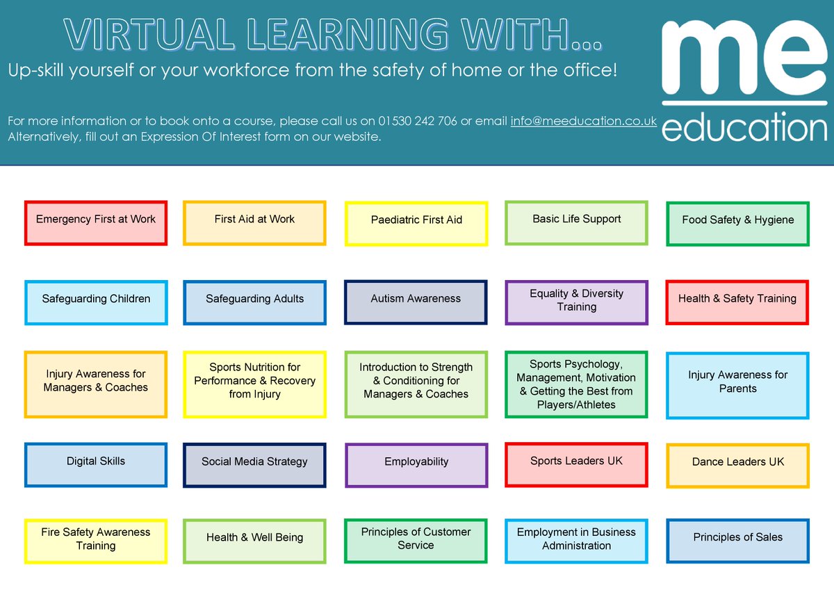 Our new VIRTUAL LEARNING programme provides the opportunity to upskill yourself or your workforce from the safety of home or the office! #virtuallearning #personaldevelopment #personalgrowth #education #upskilling #learnfromhome