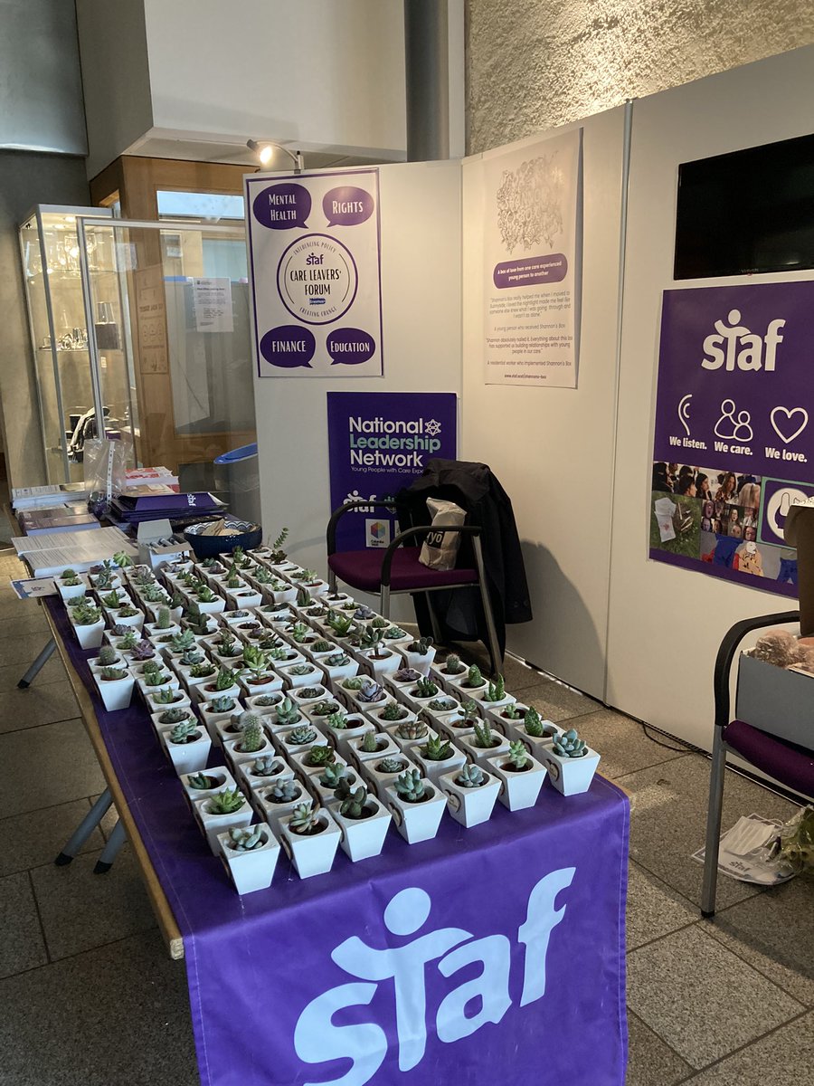 StafScot's tweet photo. We’re at @ScotParl this week sharing what we do with MSPs and we have some cute little succulents to give away to act as a wee reminder to share our values #welisten #wecare #welove https://t.co/zCW6d1Uco5