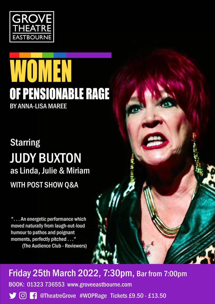 WOPRage's tweet photo. 10 DAYS TO GO!!!!
@TheatreGrove @JudyBuxton7 #eastbourne #theatre #onewomanshow @BBCSussex @Eastbournenews  https://t.co/rSgoziahKt https://t.co/bAzSthS4VK