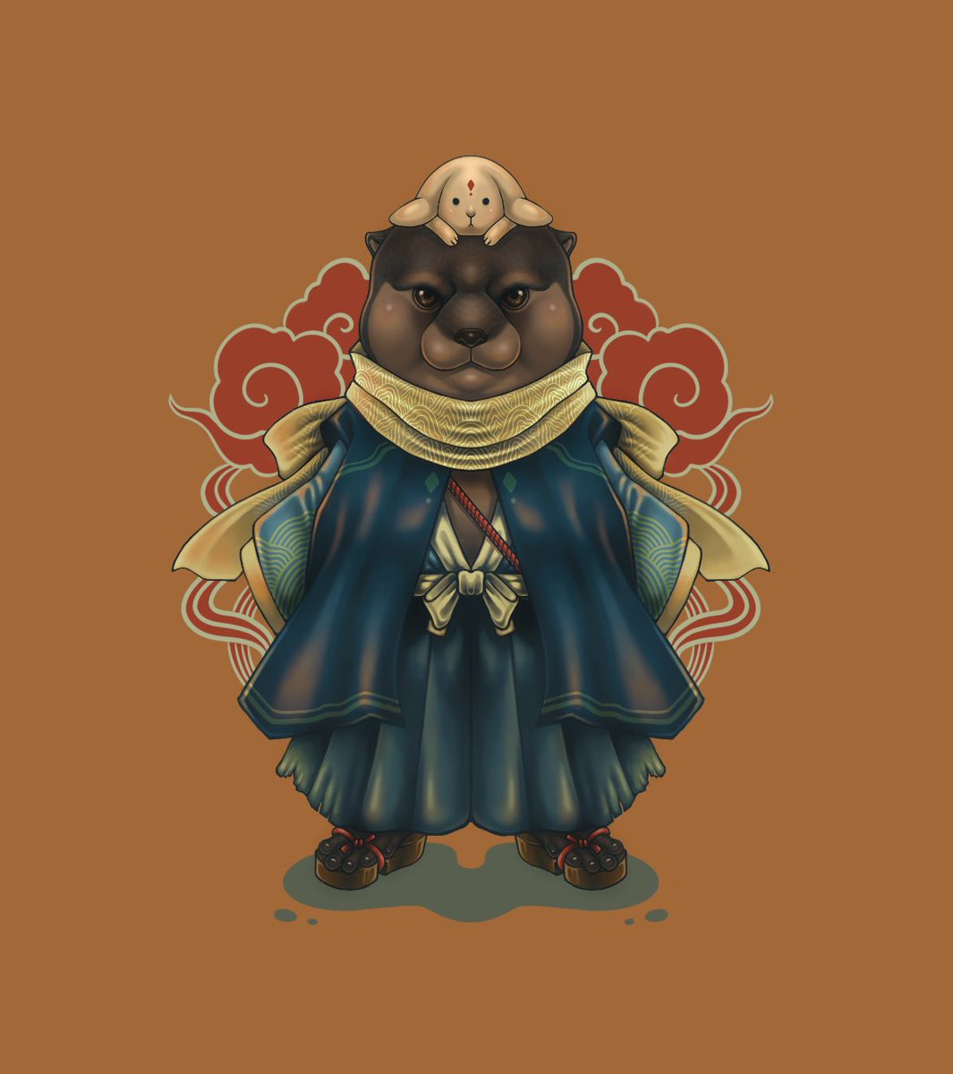 NocheNiche's tweet photo. Otta Melee and his lil magical fren 🦦⚔️🛡🦦🐰🔥 @Otta_baby https://t.co/zbpm6ciiyq