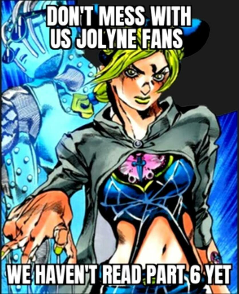 jjba_irl's tweet photo. Don't mess us Jolyne fans https://t.co/bGd6WfPZfN https://t.co/ji9T5xnUvg