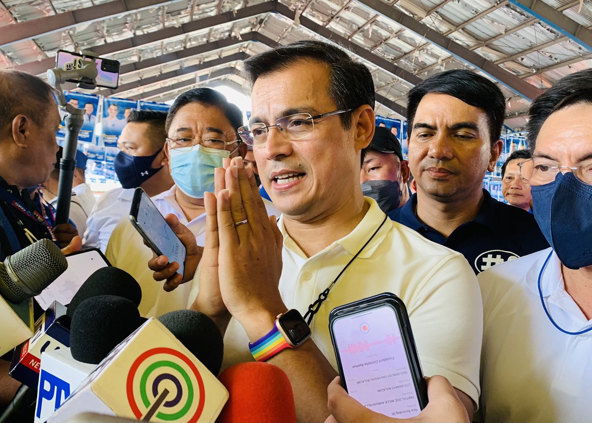 biancadava's tweet photo. Presidential candidate @IskoMoreno on recent Pulse Asia survey showing he ranked 3rd, got 10% of support from 2,400 respondents: I’m happy for those who enjoy their numbers, but I’m happy with the people. #Halalan2022 @ABSCBNNews https://t.co/TOAUuO8UCA