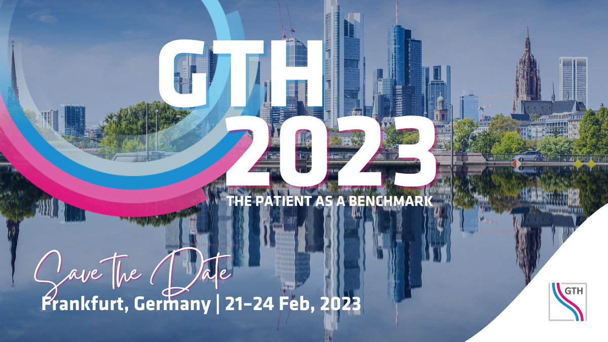 AnnualGth's tweet photo. #SaveTheDate The GTH journey continues. Meet and exchange with your peers, discuss the latest research developments in the field of #hemostaseology and be part of the real life experience at #GTH2023 next year: https://t.co/1kSqDHXYGU

📆 21–24 February 2023
🌍 Frankfurt am Main https://t.co/VZnzCzoVyZ