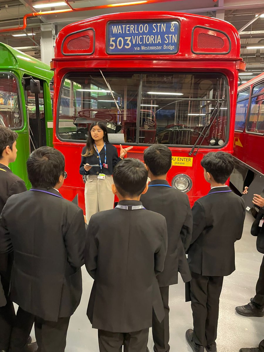 lister_science's tweet photo. Year 8 students had an exciting day at the Transport Museum Depot looking at how public transport has changed over the years, speaking to engineers and taking part in a STEM challenge. #BritishScienceWeek2022 https://t.co/JNeCO34Cdk