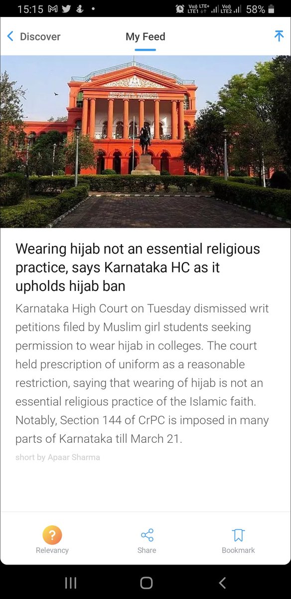 monisha48272772's tweet photo. I am rightist or leftist but want to say that politics must stay away from institutions. And wearing school uniform is not violation of being Muslim #HijabControversy #HijabControversy #HijabVerdict https://t.co/VTOHs29MfQ