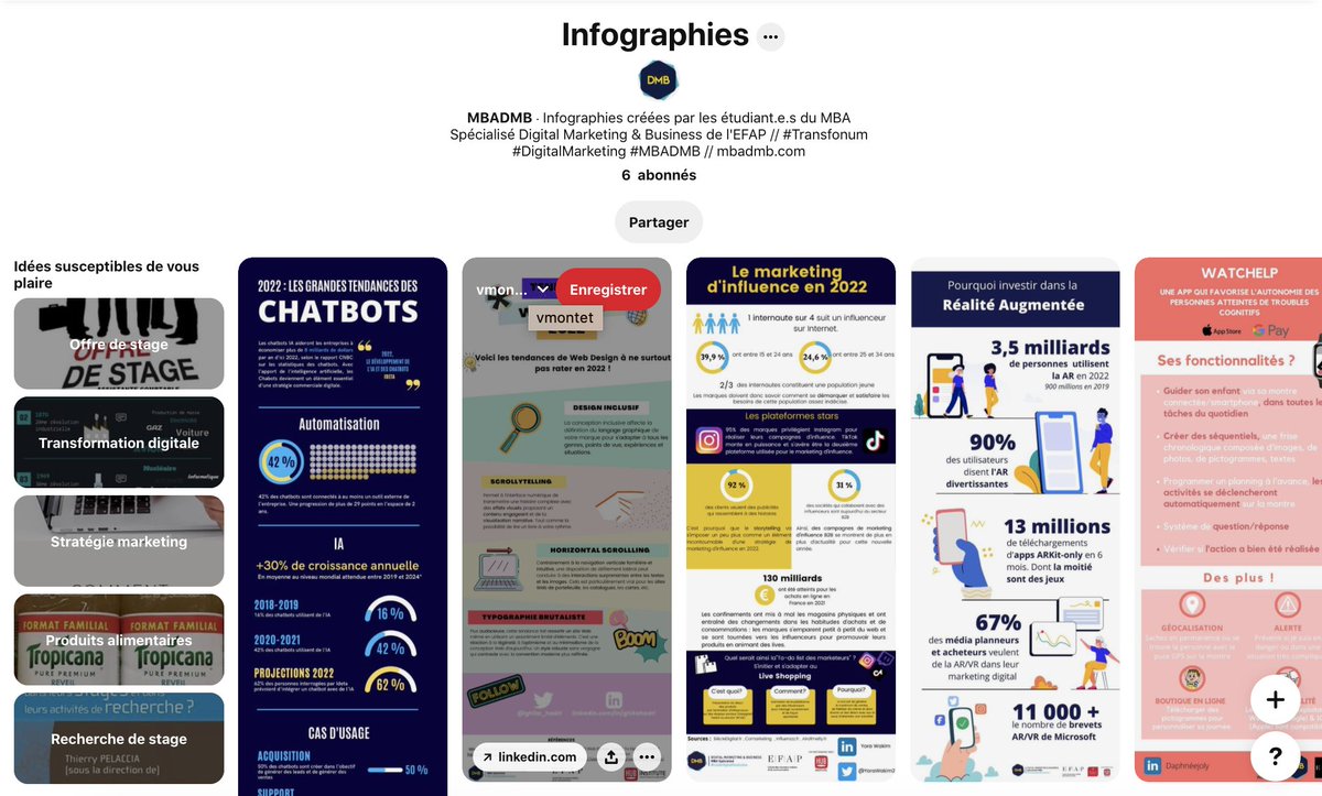 #Infographies #marketingdigital #transfoNum #mbadmb #MustView #GoGoGo Profitez du nouveau #board <a href="/PinterestFR/">Pinterest France</a>  avec #148  #infographies dispo. réalisées par les étudiant.e.s du @MBADMB <a href="/EFAP_/">EFAP</a> <a href="/HUBInstitute/">HUB Institute</a> 
 pinterest.fr/MBADMB_/infogr…
Poke au master du genre <a href="/mounirdigital/">Mounir Digital ®</a>