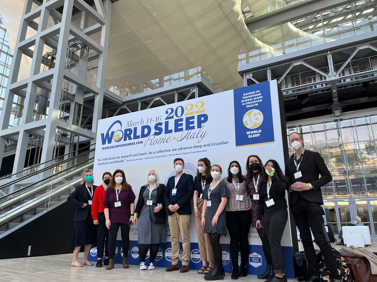 Having an amazing time at #WorldSleep2022 ⁦<a href="/ReMemBrGroup/">ReMemBr Group</a>⁩ ⁦@hisotalus⁩ ⁦@ImmiBiswas ⁦<a href="/HamishMorriso15/">Hamish Morrison</a>⁩ ⁦<a href="/katieelloyd/">Katie Lloyd</a>⁩ ⁦<a href="/vickygracegabb/">Victoria Grace</a>⁩ and others