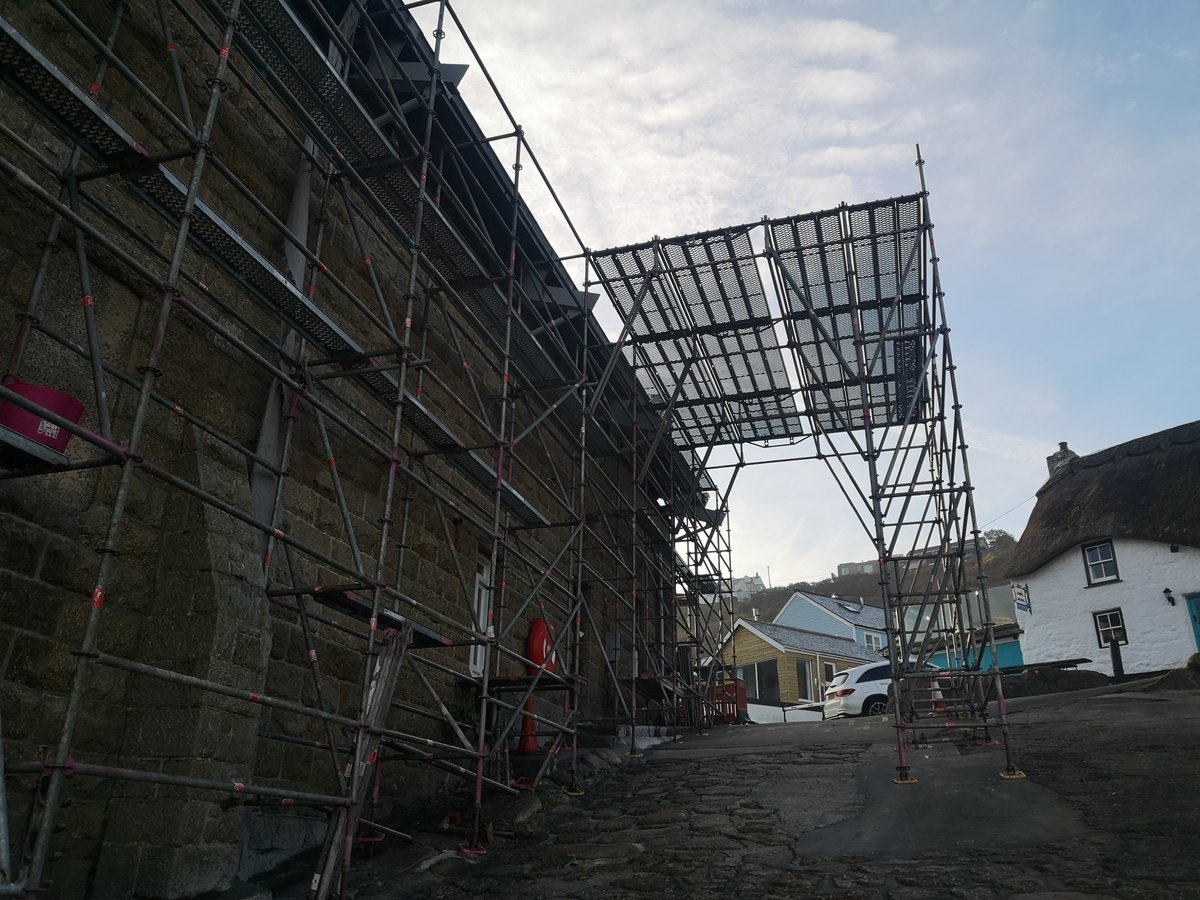 Deciding to view the roof coming off as an opportunity is really starting to take shape #AbsentCoveLovers. Work commences on the new visitor observation deck and zip wire ride launch point.