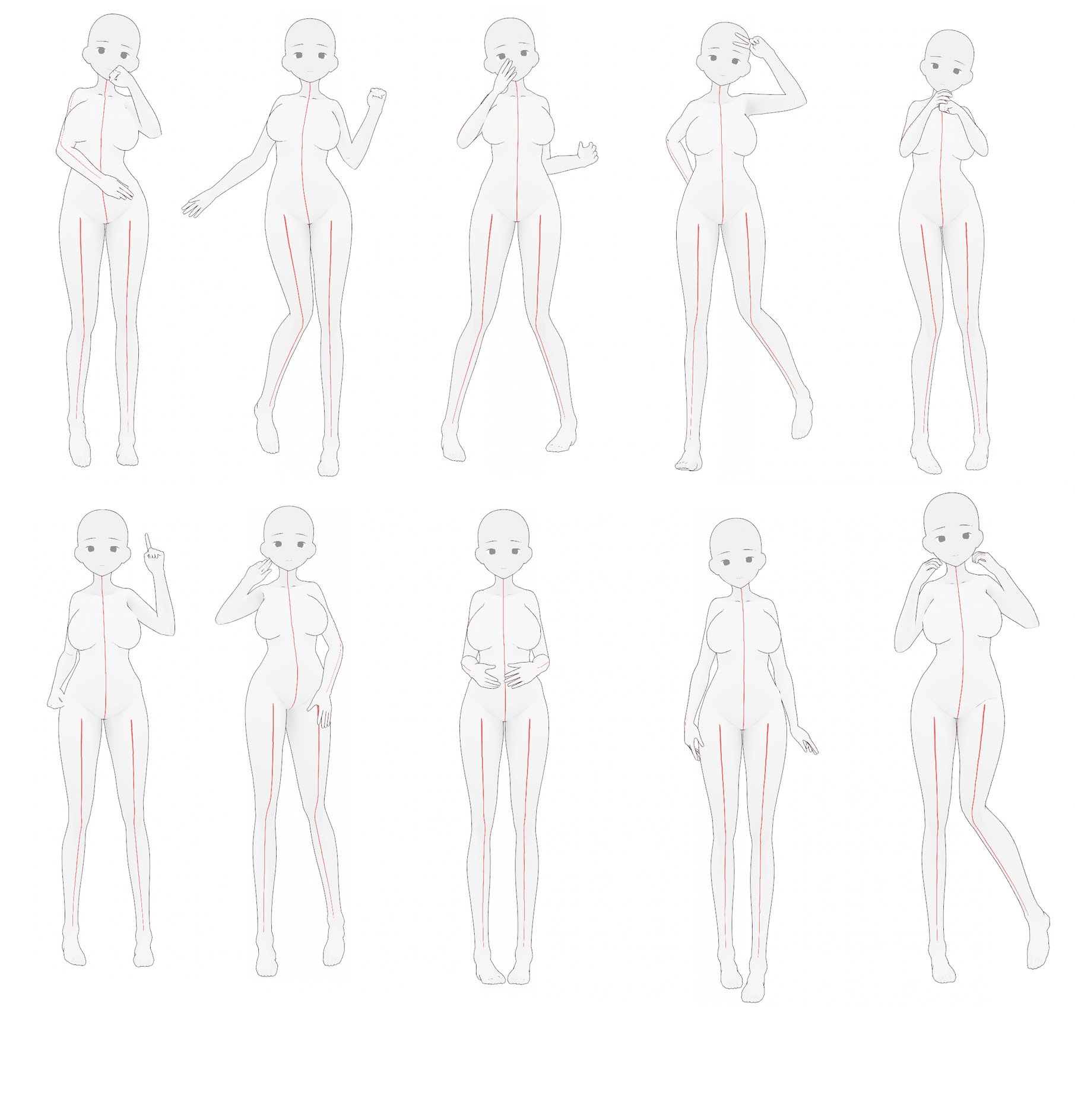 トレス素材ポーズ集 トレスイラスト素材 女性立ち姿ポーズ集４ Illust Pose T Co Ehpo4dgtsx T Co Z4y8v2ultu Twitter