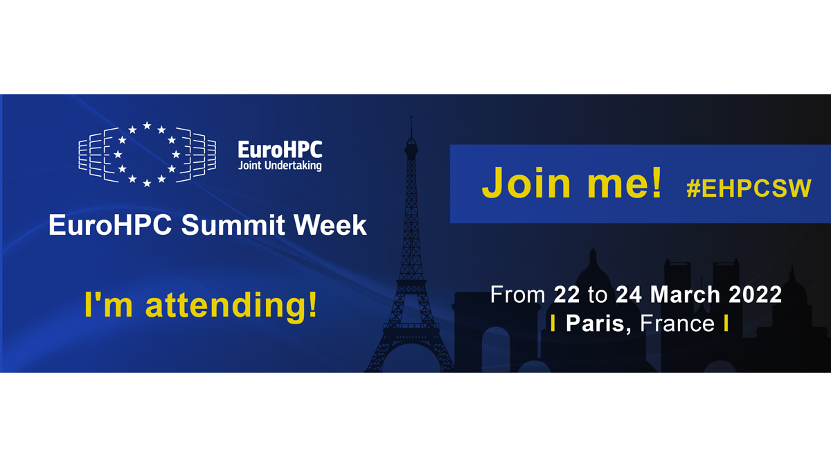 LUMIhpc's tweet photo. Are you joining us at #EHPCSW? 
Have a look at how LUMI is involved in the programme: 
https://t.co/3gMAeKhRHS
See you in Paris! 🥐☕ 🇫🇷
#EHPCSW22 #lumisupercomputer #lumieurohpc #eurohpc #hpc https://t.co/Nb9F2EFyT3