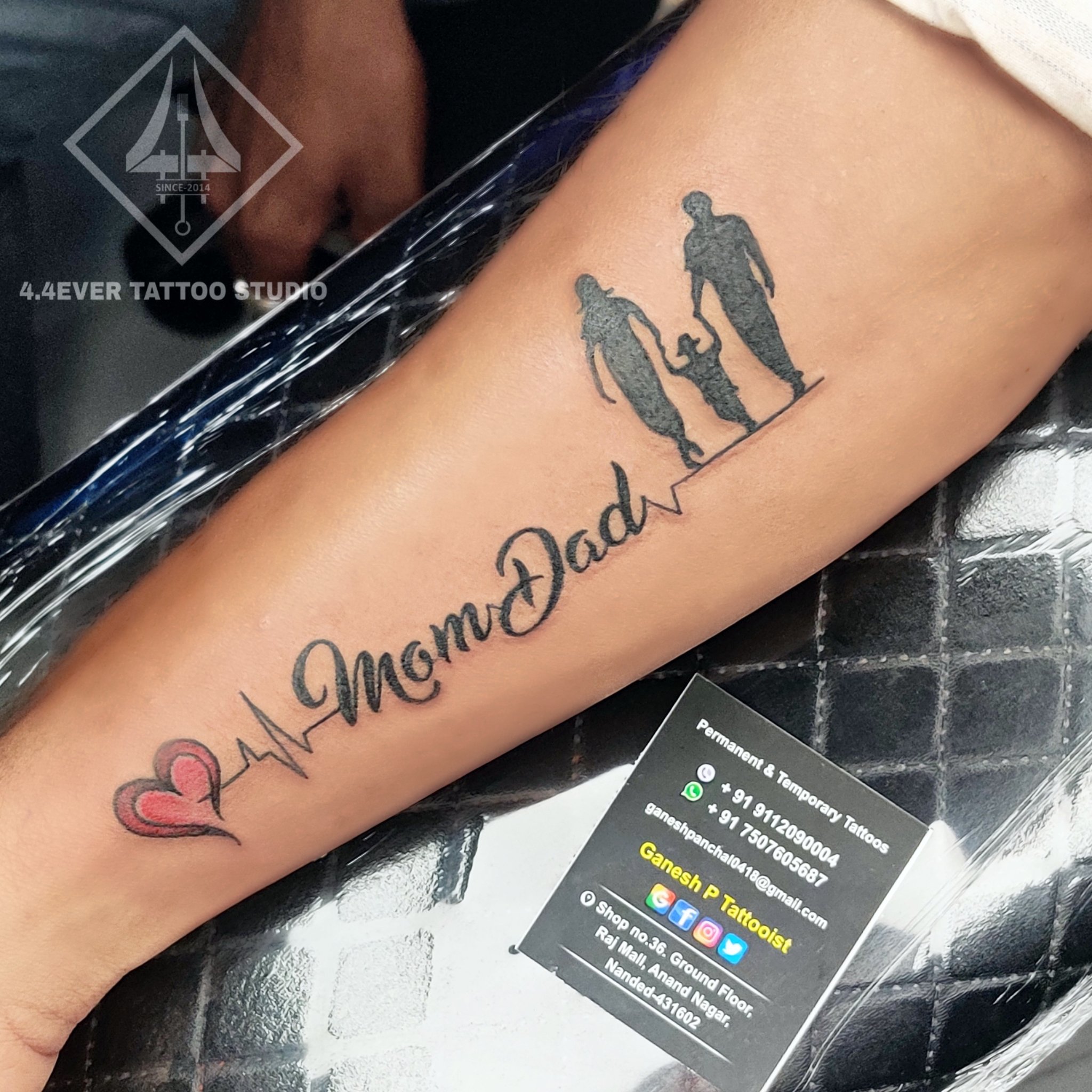 Mom Dad Tattoo Designs- Ace Tattooz | Best Tattoo Studio in Mumbai India :  u/AceTattooz