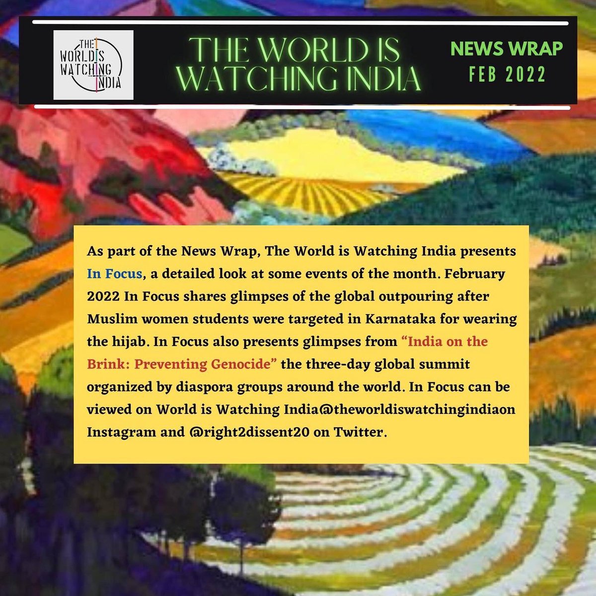 right2dissent20's tweet photo. @AsiaSocialforum @IndiaJusticeP #theworldiswatchingindia https://t.co/qzUrCoPJzk