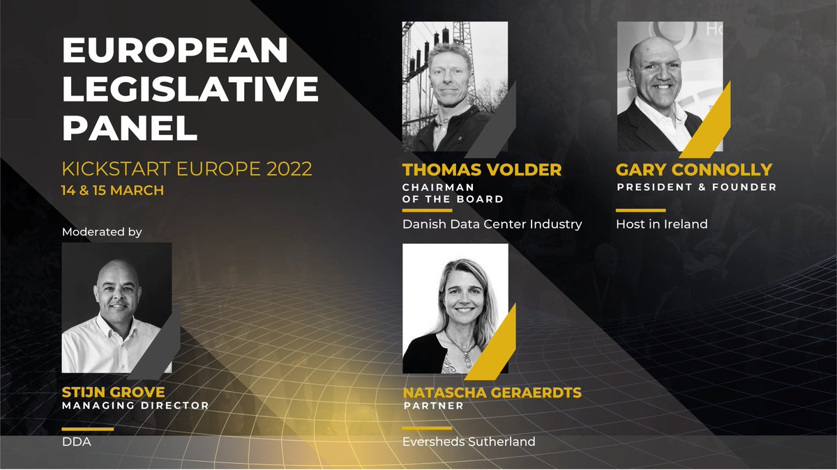 hostinireland's tweet photo. Join us at the 'European Legislative Panel' today from 16:10 - 16:40, where @GarryConnolly will be speaking with @stijngrove, Thomas Volder and Natascha Geraedts 👍 Not to be missed!

@KickStartEur 
#HostInIreland 🇮🇪 #KickstartEurope #KickstartEurope2022 #KS22 https://t.co/QpwwOyJf7f