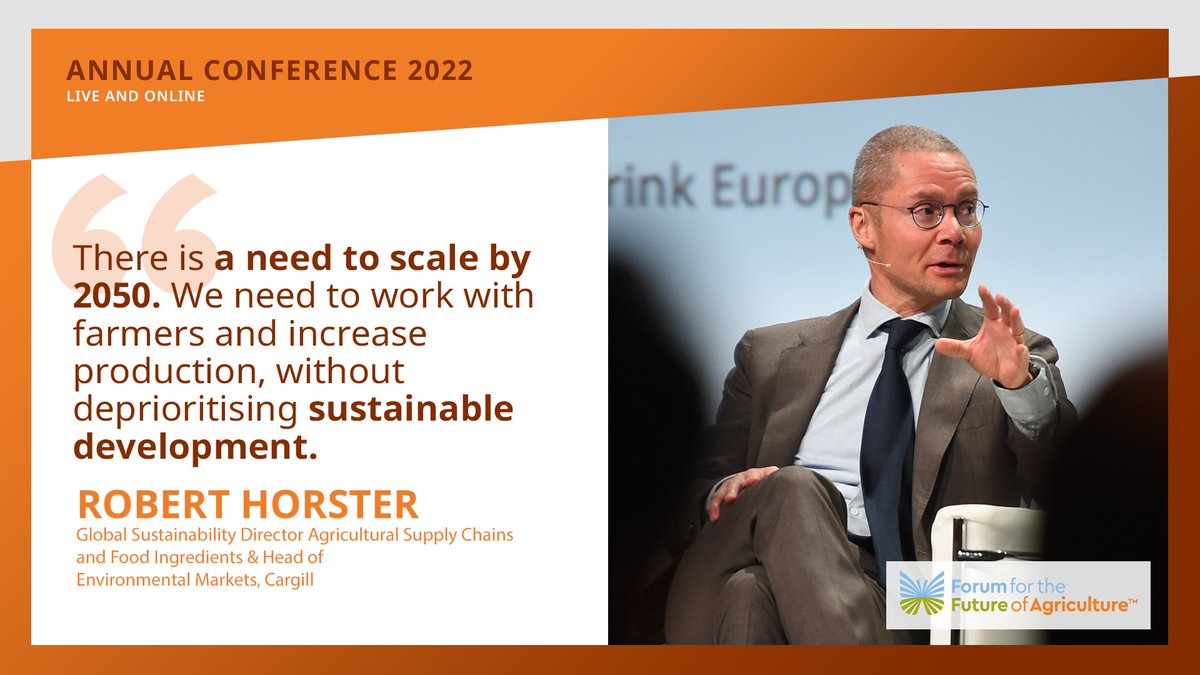 How can we move in the right direction? Robert Horster from <a href="/Cargill/">Cargill</a> shares his views👇🏻
#ForumforAg