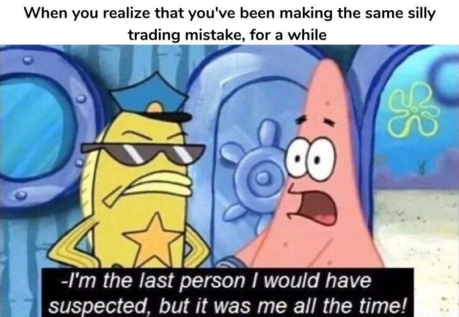 urbanforex's tweet photo. Did you have this feeling in your trading recently?
A. Nope, I always blame my broker
B. No, I don't make mistakes in my trading
C. Yes, and these moments are the best as they allow me to grow and improve
#urbanforex #forex #trading #tradingmemes #postanalysis #selfreflection https://t.co/Tknbvj0I6D
