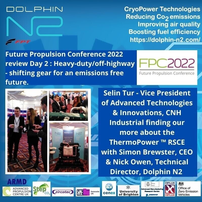 dolphin_n2's tweet image. Future Propulsion Conference 2022 review Day 2 : Heavy-duty/off-highway - shifting gear for an emissions free future. wu.to/BpwpiT #DolphinN2,#FPC2022,#FuturePropulsionConference,#Hydrogen,#JCB,#Splitcycleengine,#Thermopower,#Zeroemissions,#CNHIndustrial