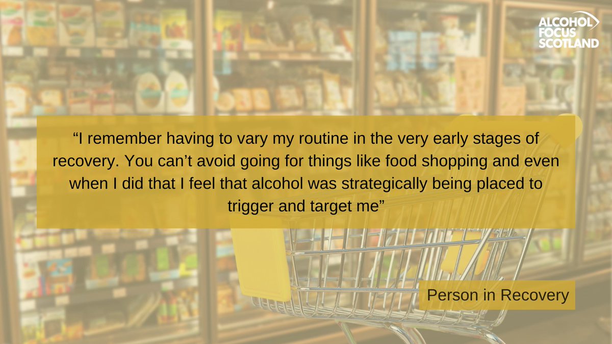 AlcoholFocus's tweet photo. Alcohol is often unavoidable in our society. We can and should do something about it.

A Scottish study found that seeing alcohol in shops is one of the biggest barriers to recovery from alcohol problems.

Read the study here: https://t.co/LqhlxXCx7k https://t.co/iZ3WxHQeDE