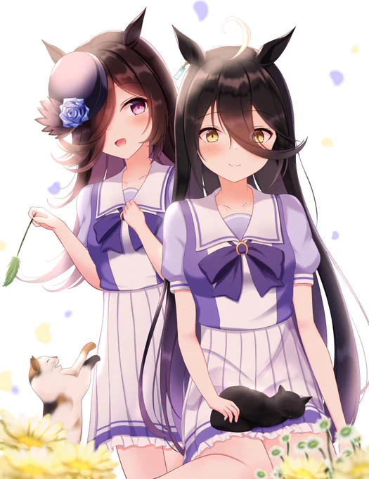 カフェライス×猫
マンハッタンカフェのサポカからの妄想です🐈

#ウマ娘 #ウマ娘プリティーダービー #マンハッタンカフェ #ライスシャワー 