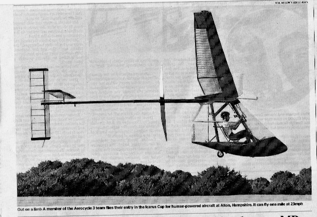 AeroSociety's tweet photo. Join us next week and hear about the latest in human powered aircraft in our lecture from Kit Buchanan. Book your place for 22 March 2022 here: https://t.co/EGR7kitDmE #IcarusCup #HumanPoweredFlight https://t.co/sRp4nPNIBR